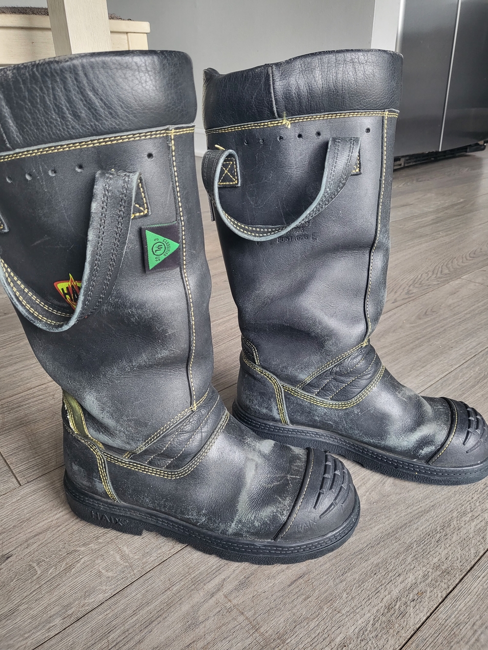 Haix Fire Hunter Xtreme Structural Fire Boots Size 6 - Waterproof & Steel Toe